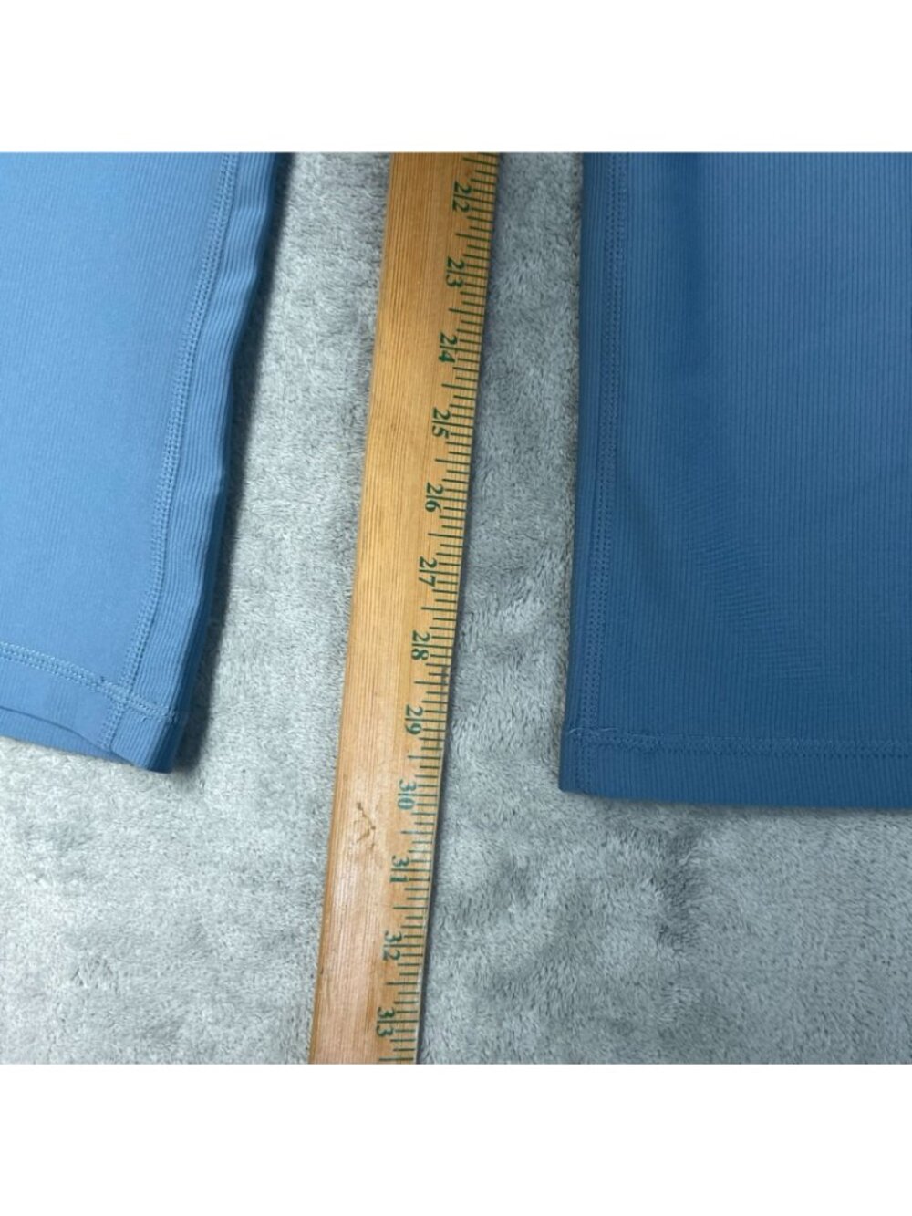 32 Degrees Active Flare Pants Women's L Blue Yoga Pants Ribbed Pockets  G2267 - Picture 7 of 12